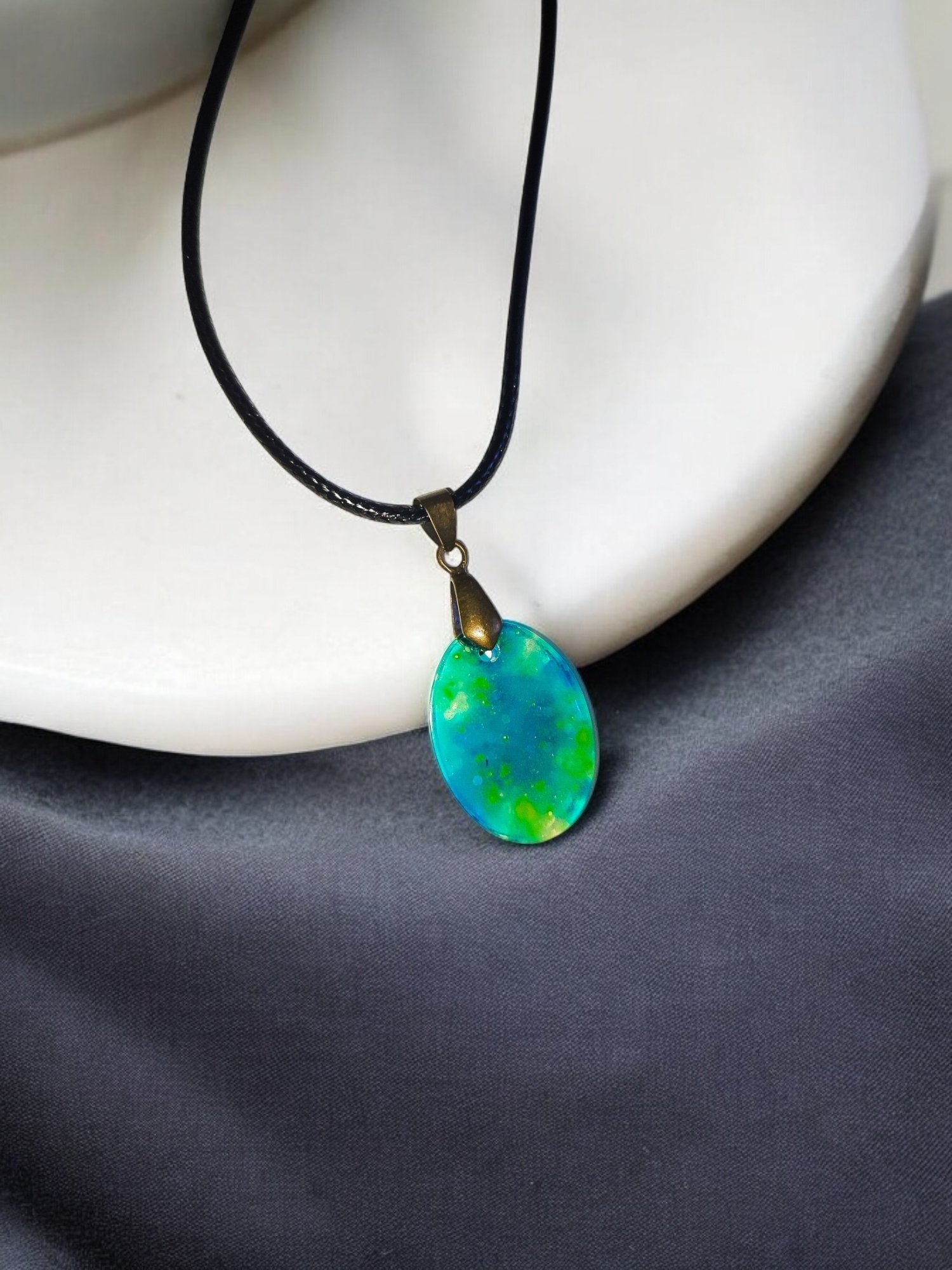 Amanita glow in the dark necklace