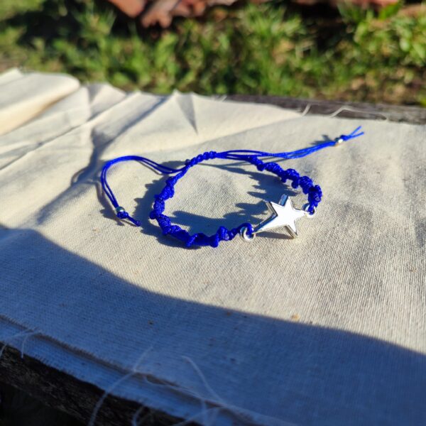 Celestial Charm Braided Bracelet – Blue