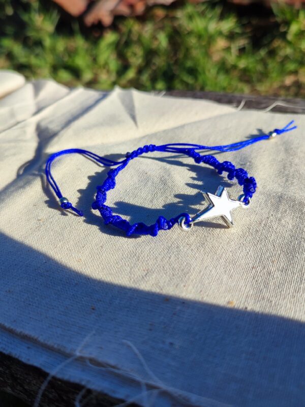 Celestial Charm Braided Bracelet – Blue