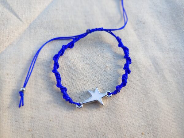 Celestial Charm Braided Bracelet – Blue