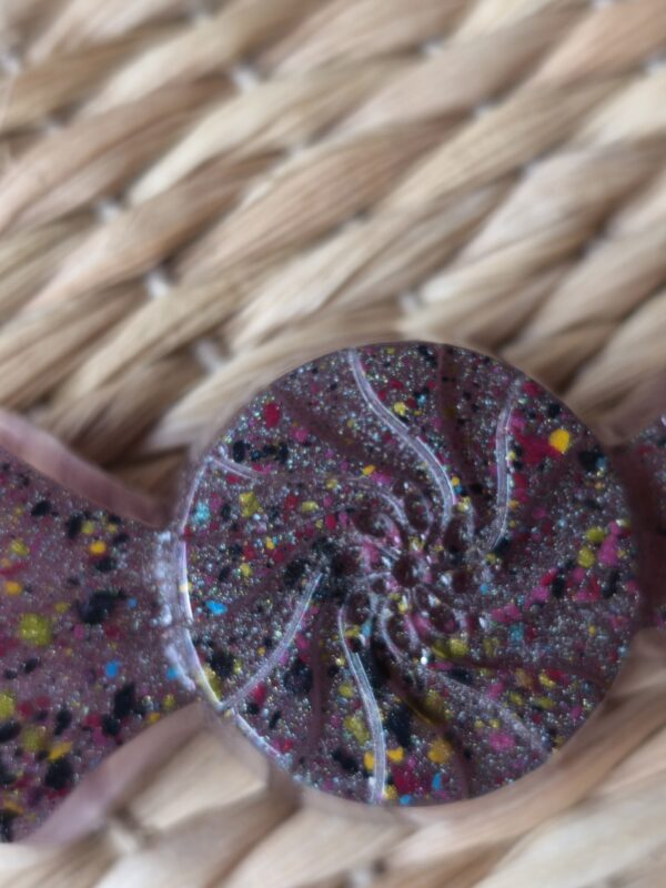 Dark candy brooch