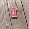 Pinky glitter bear brooch