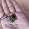 Dark matter rectangle necklace