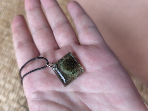 Dark matter rectangle necklace